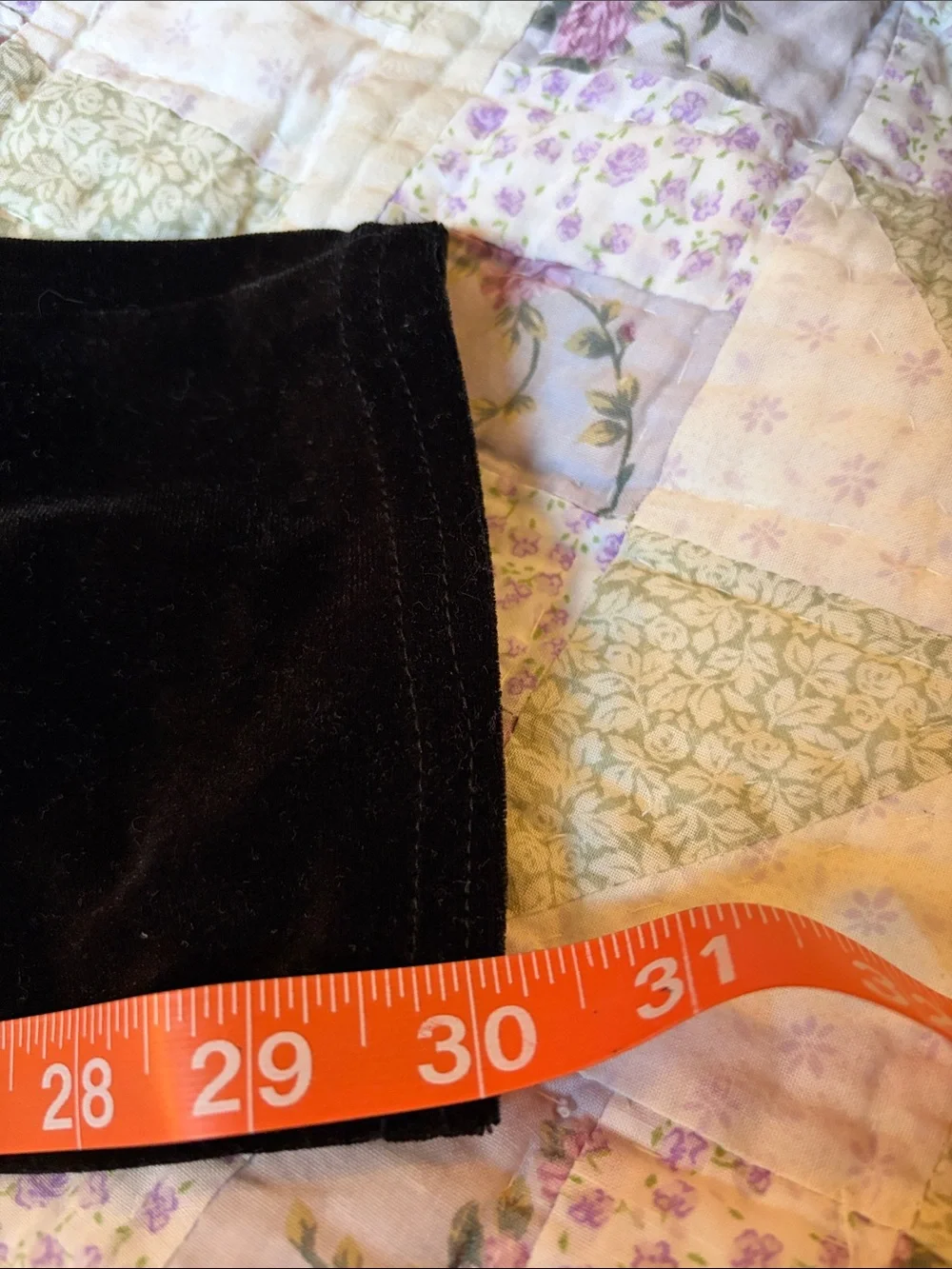 Black Velour One-Shoulder Jumpsuit with Chiffon Overlay Size Child Large